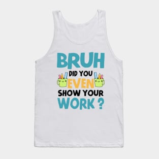 Funny Math Teacher Tank Top